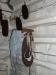 Virtual Tour of the Schoolhouse: Hats and mittens drying by the woodstove