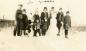 P2010.39.7: McKinlay, Lauboucane and Hawkins children with a snowman, circa 1930