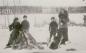 P2011.40.47: Hugh Stroud, his mother, Romeo & Iona Eymundson with their furs on Sled Island, 1924