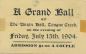 Invitation to A Grand Ball at the Union Hall, Tongue Creek