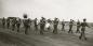 Air Cadet band forms in march past at High River airport