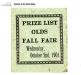 Fair Prize List 1901.
