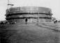 Battley Woodward is dwarfed by the 96,000 barrel oil tank