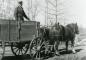 Vic Pasemko, taking his last wagon ride in 1950.