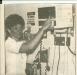 Marion Peters, emergency nurse is pictured with the new Cardiac Monitoring System