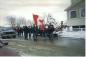 Trinity Benefit Club members begin their parade around Trinity