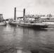 Scotia II train ferry leaving the Strait of Canso after the completion of the Canso Causeway in 1955