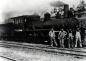 Locomotive Number 1 of the Inverness Railway and Coal Company. Engineer W.A. MacLean is on the left.