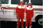 Olympic Torch Crossing the Causeway for a Cause. Arnold MacLean and daughter,Lynn