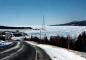 View from Cape Porcupine hill looking north at the ice in the Strait of Canso