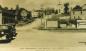 View looking up to Granville Street from the auto ferry dock. Baptist Church is at top of the hill.