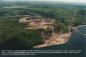 Cape Porcupine quarry on the Strait of Canso looking west