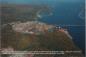 Strait of Canso and Martin Marietta quarry at Cape Porcupine looking north. 