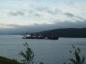 A coal carrier on the Strait of Canso