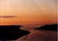 View of the Canso Causeway and Strait of Canso from the air looking north.