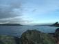 Strait of Canso from Port Hawkesbury looking north towards the Canso Causeway