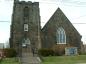 St. James Presbyterian Church. Wallace sandstone, built in 1930 from the Dewar Quarry.