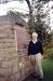 Canadian Physicist Donald Betts, in front of Wallace monument honouring Astronomer Simon Newcomb.