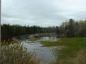 Flooded dykes on Dewar River during springtime