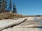 Fox Creek Dyke during spring ice breakup in Fox Harbour