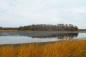 Steven's Hill from the east bank of the Dewar River; Acadian home foundations and two wells found