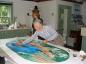 Barbara Clark, volunteer artist for the Museum's Heritage Murals