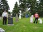 Searching through cemeteries for Loyalist ancestors.