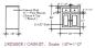 Architectural diagram: dresser cabinet in the Doucet House