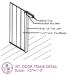 Architectural diagram:  interior door frame detail for the Doucet House.