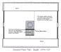 Architectural diagram:  second floor of the Doucet House