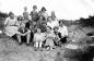 Group Sitting on Beach