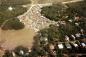 Aerial View of Ball Diamond and Vehicles at Sports Day