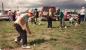 Egg race for children at  Varsity Ladies Aid Picnic