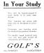 Advertisement for Golf's