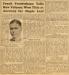 Newspaper Clipping regarding the 1920 Winnipeg Falcons Hockey Team. 