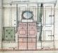 Shop drawing of a first class cabin on the Empress of Ireland