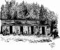 Hop shacks.  Artist sketch