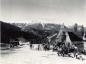 Race Day at Bralorne's Sunshine Mountain Ski Hill.  The Ski Chalet is still standing today.