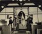 Scouts at Flag ceremony in Boultbee Memorial Church, 1945.