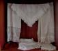 Intricate Doukhobor linens display