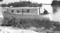 Bob Maxwell's boat, used as transportation on the flats during floods.