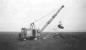 Dragline brought in to work on the Creston Valley dykes.