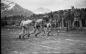Track Meet at Airport Grounds ca 1949 Start of Foot Race