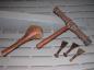 MALLETS Example of handtools used in local boat building.  See story  'Tools' for more info.
