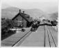 View of the Canadian Pacific Railway station in Lytton, probably in the 1920s.