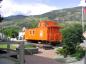 Our caboose, a relic of many years of service with the Canadian National Railway