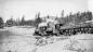 KVR work train crossing a flooded river