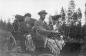 Jessie Home Raycroft, John S. Shaver and Clara Maud Raycroft on an outing