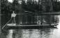 Joe, Elsie and Ted Gane punting on the Kettle River