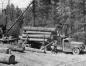 Logging became a year-round industry with the advent of heavy trucks and road building equipment